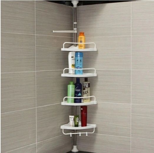 Etajera baie, înălțime reglabilă 100-260 cm, Nou