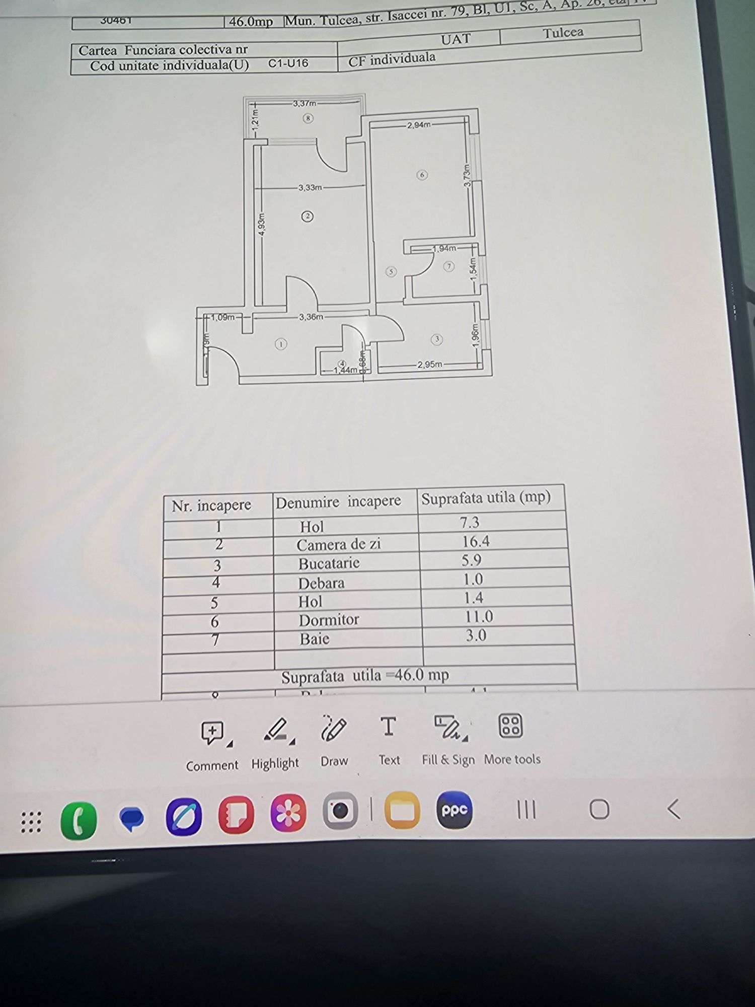 Vind apartament 2 camere