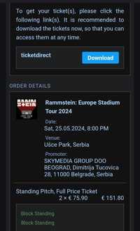 Bilete Rammstein la Belgrad 25 Mai