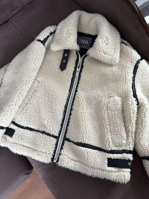 дубленка zara женская