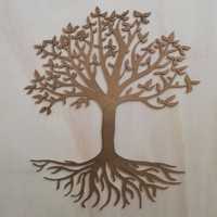 Decoratiune Copacul Vietii, lemn, 50 cm