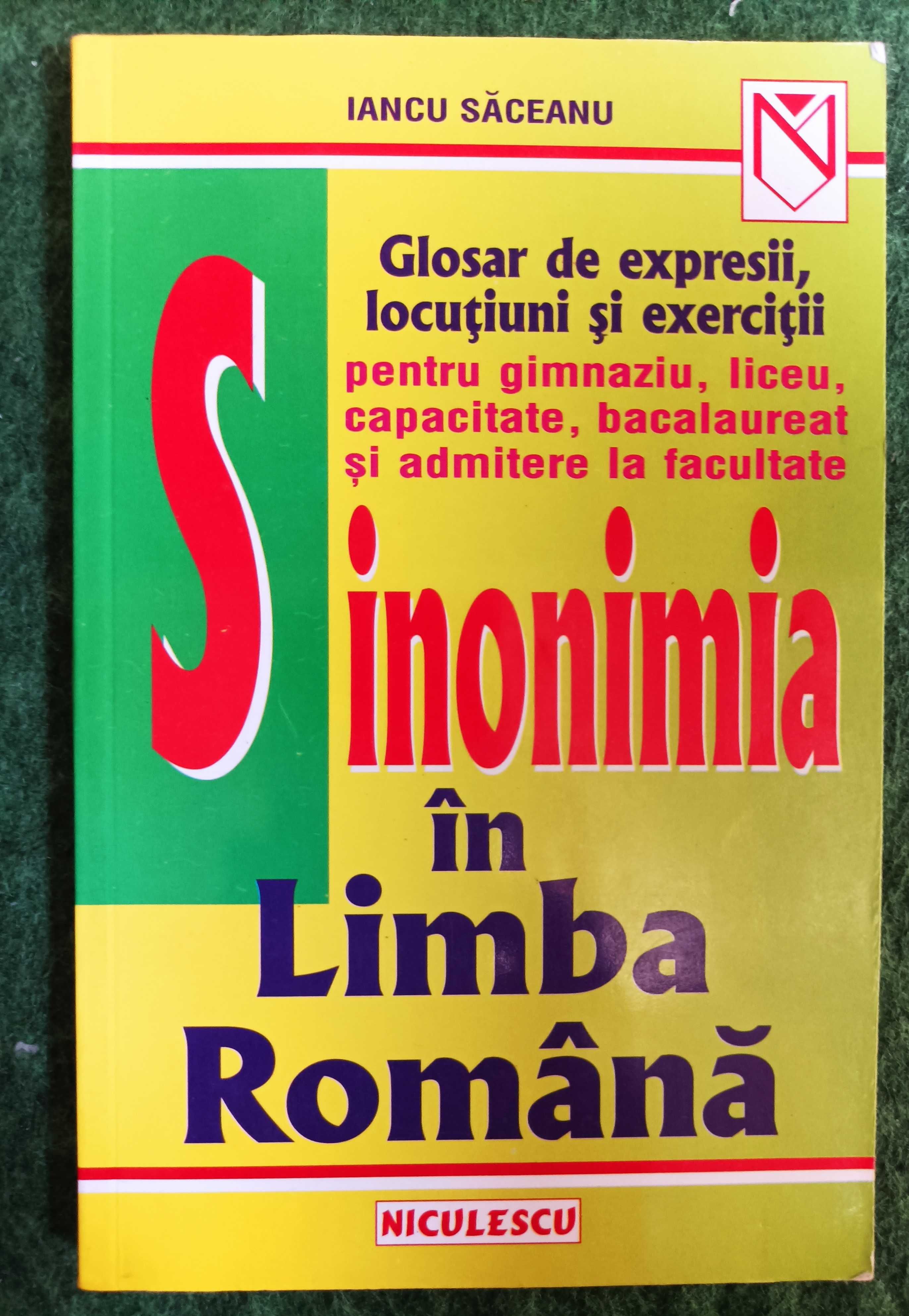 Sinonimia in Limba Romana, Glosar de expresii, locutiuni si exercitii