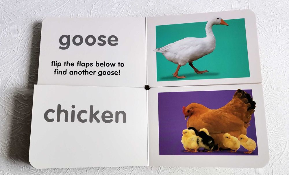 Carte copii ferma Board book Flip Flaps Farm Chez Picthall engleza