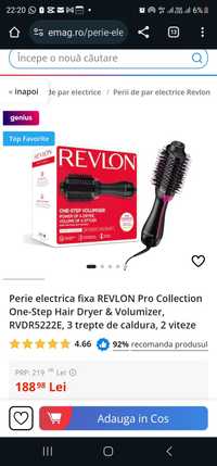 Perie electrica fixa REVLON Pro Collection One-Step Hair Dryer & Volum