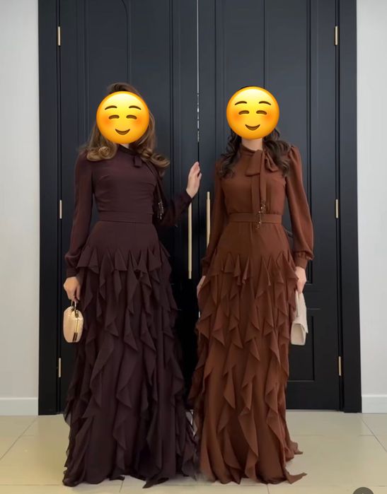 Продам платье коричневое