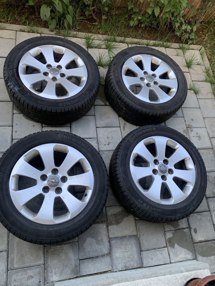 Set jante opel aliaj+ Cauciucuri de Iarna Continental