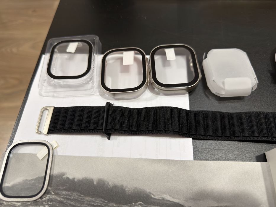 Apple Watch Ultra Titanium + Ocean Band Midnight Blue