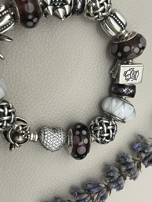 Bratara Pandora originala two tone si argint