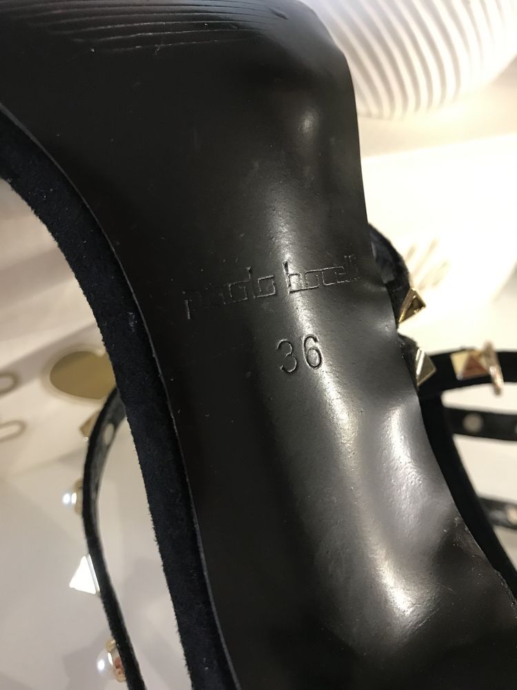 Дамски елегантни сандали на ток , размер 36