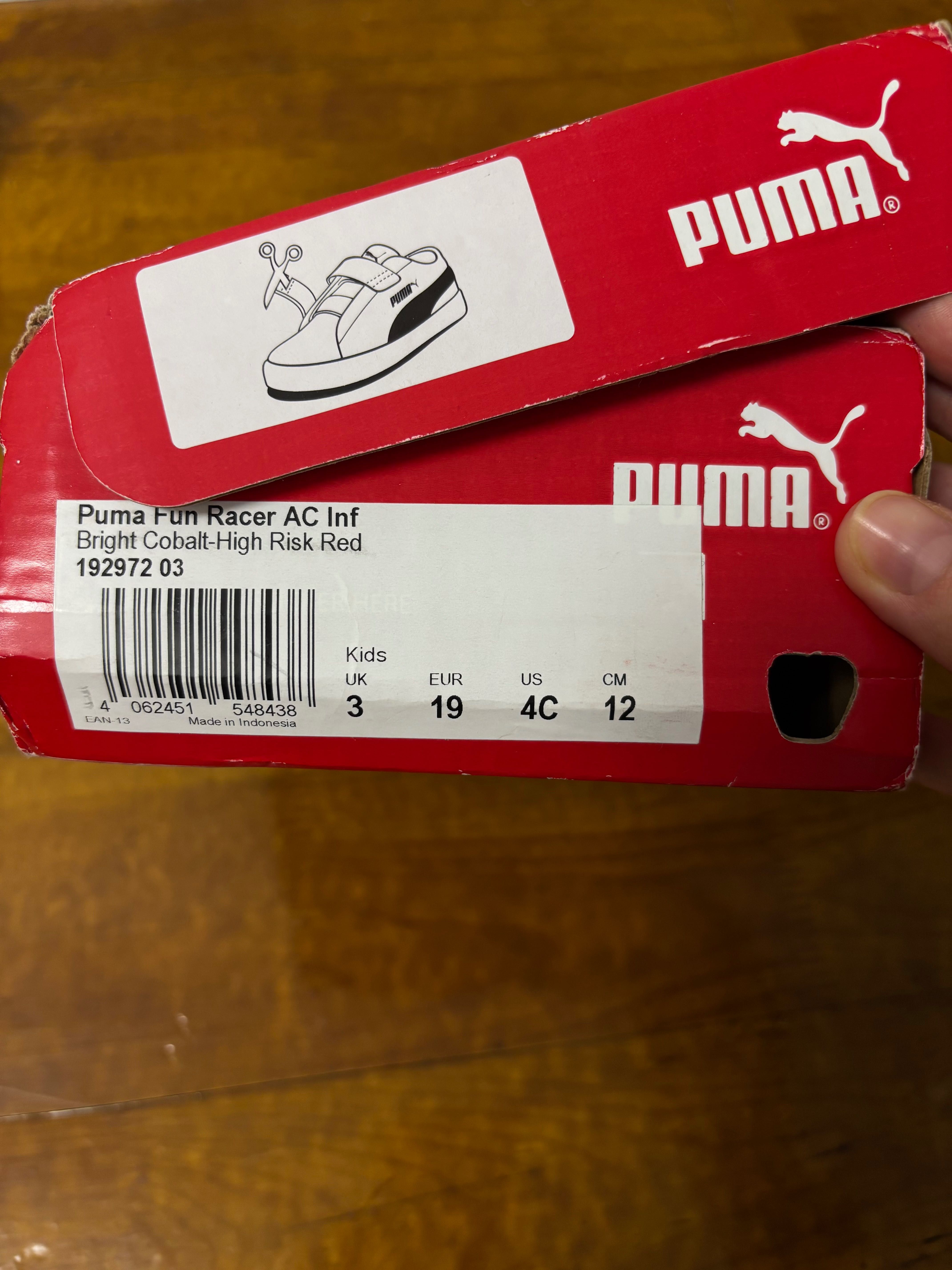 Детские кроссовки Puma оригинальные, размер 19
