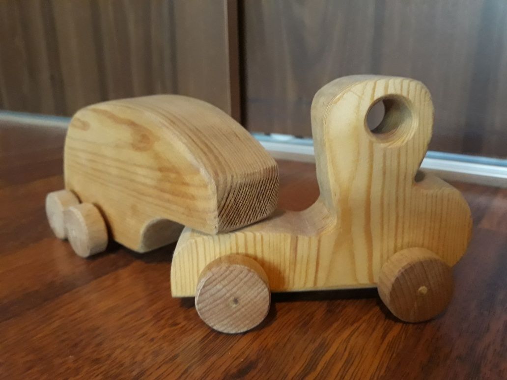 Jucării din lemn/ camioneta din lemn