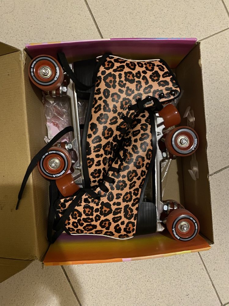IMPALA ROLLERSKATES Leopard Quad Skates Ролкови Кънки