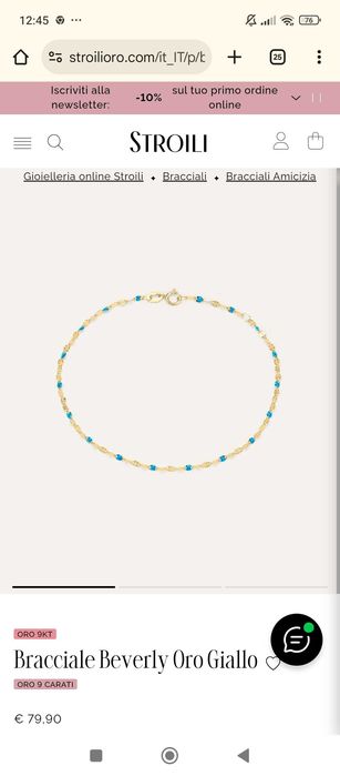 Златна гривна и сребърни обеци