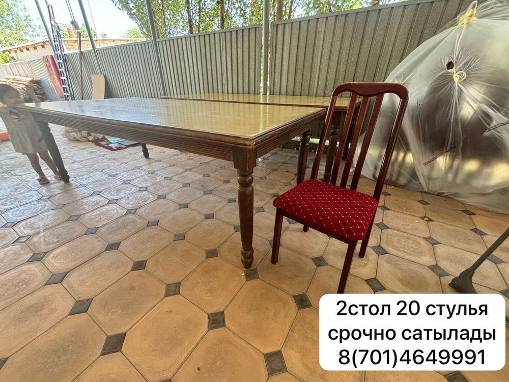 2 стол, 20 стулья