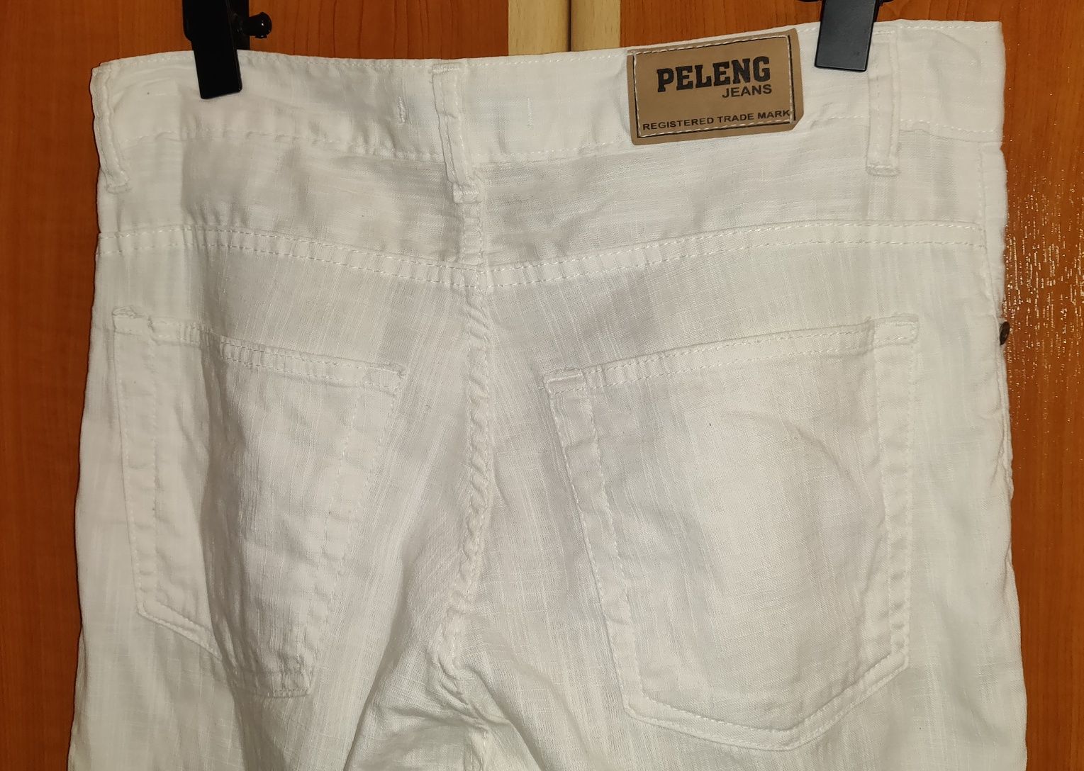 Pantaloni de Vară Albi In / Bumbac Denim 31/34