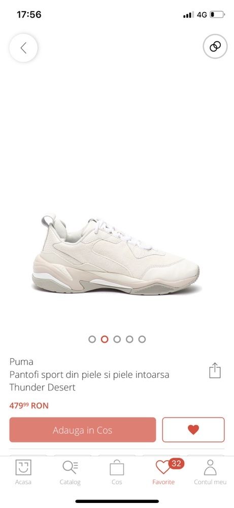 40 Puma Tunder Desert noi in cutie