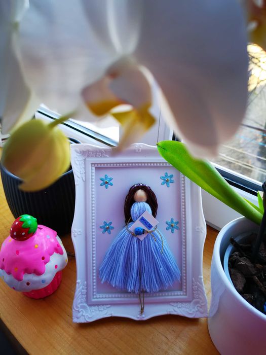 Decorațiune handmade păpușă profesor