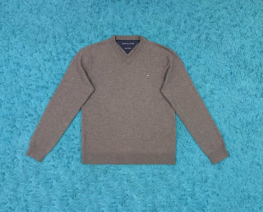 Pulover Tommy Hilfiger LambsWool Grey