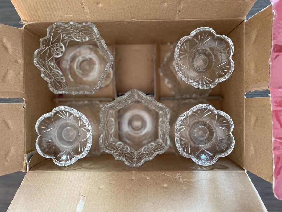 Set 5 Cupe Sticla Inghetata 300ml