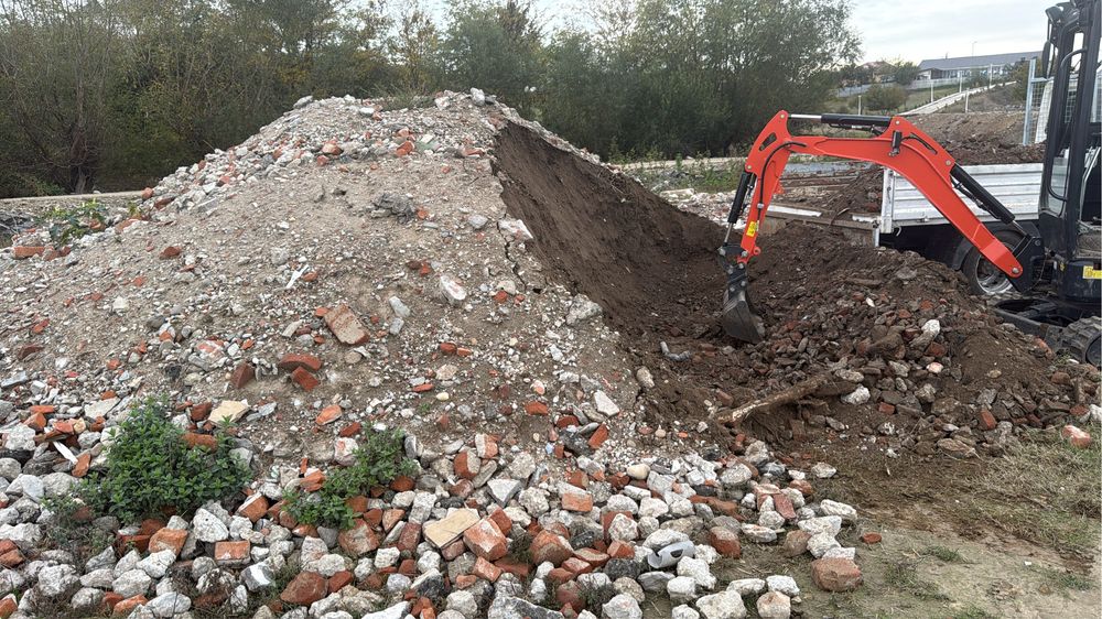 Execut lucrari Mini excavator + transport basculabil