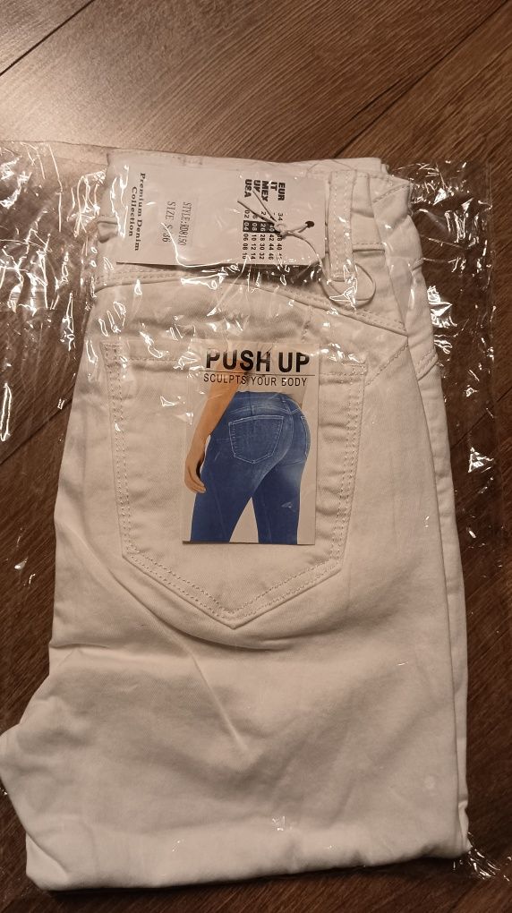 Blugi damă albi push up