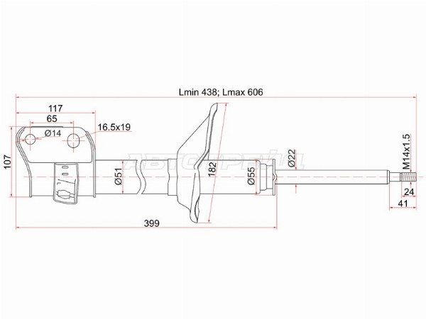 Стойка передняя Subaru Forester