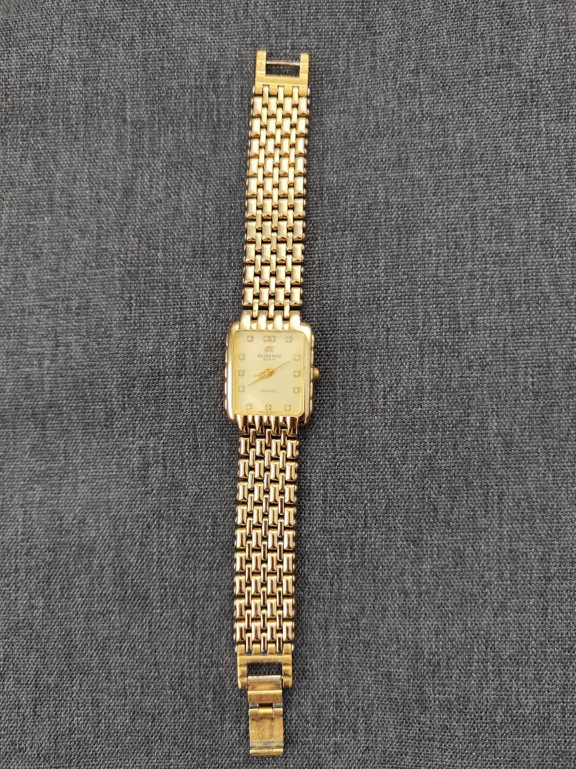 Дамски позлатен часовник Golden Rock Geneve