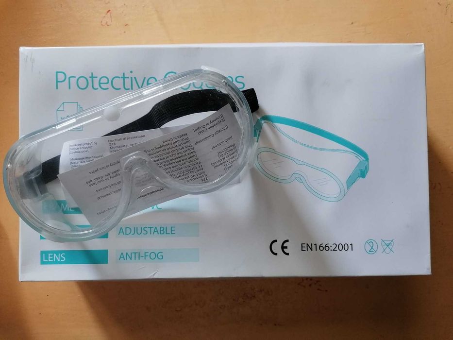 Combinezon, masca, ochelari de protectie