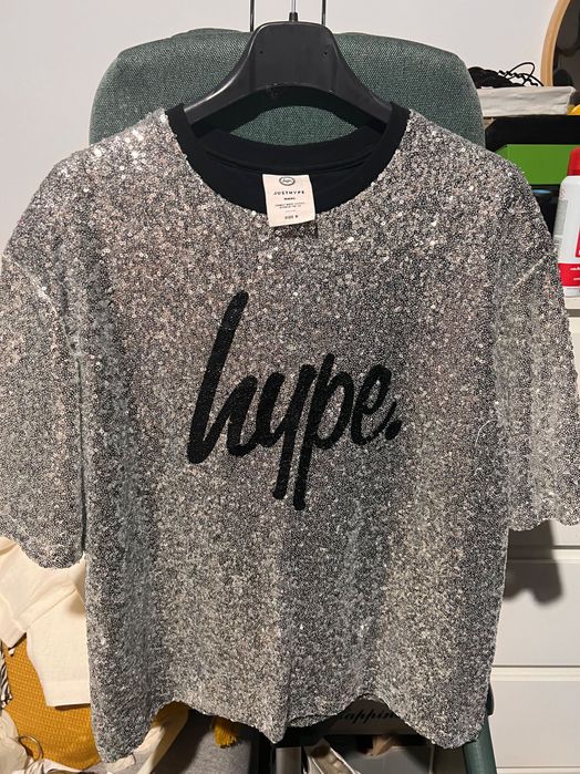 Tricou cu paiete hype S oversize