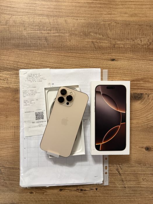 IPhone 16 PRO MAX А1 Гаранционен като Нов ! Desert Titanium