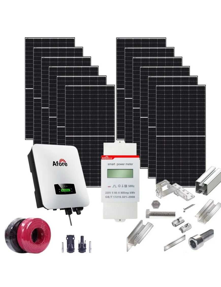 Фотоволтаици За Дома Соларна Система 10kW Монофазна Инсталация За Къща
