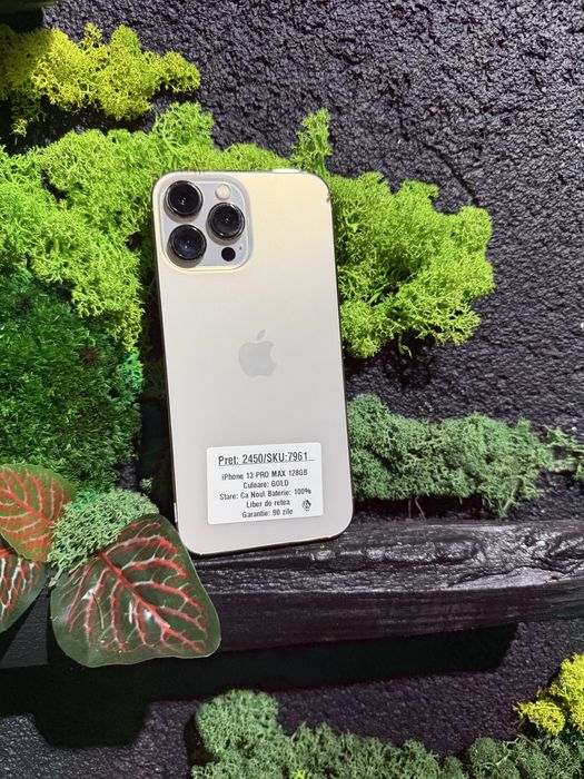 Oferta iPhone 13 pro max 128gb Gold 100% Neverlocked/Fact+Garantie