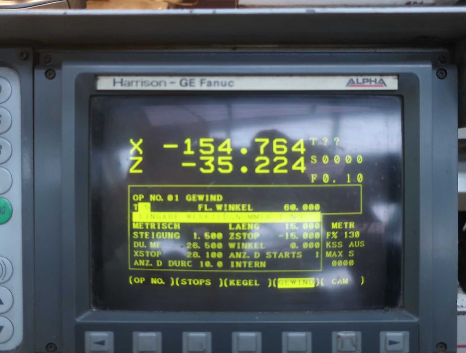 CNC,ЦНЦ , циклов струг Harrison Alpha 400