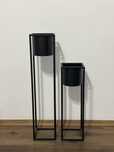 2 Vaze inalte negru