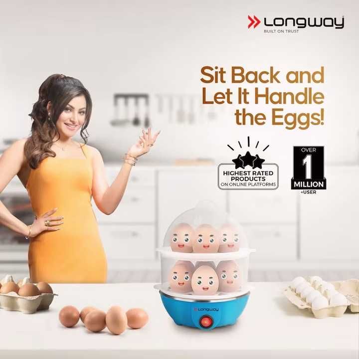 Супер цена! Иновативна Яйцеварка на два етажа за 14 яйца Egg Cooker