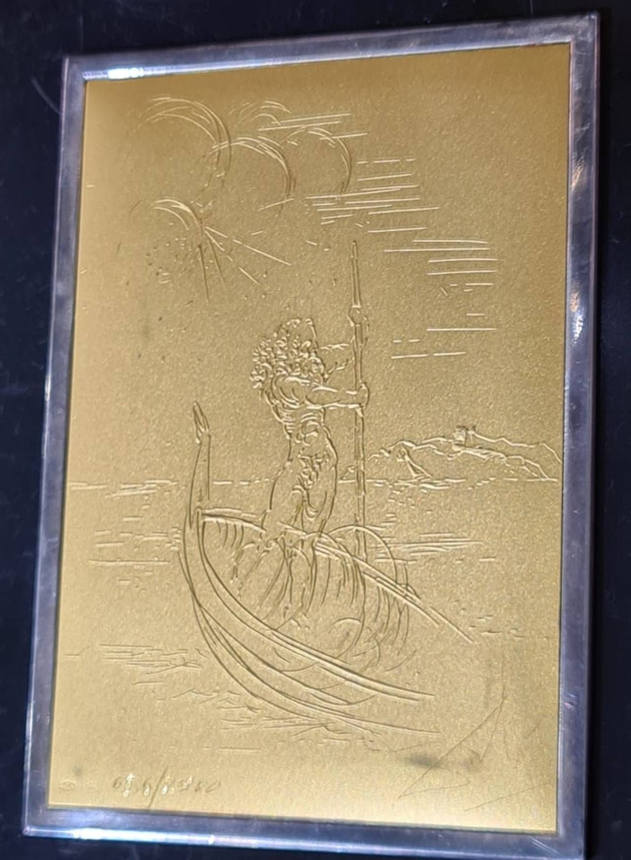 Plachete Gustav Klimt și Salvador Dali argint 925 suflate cu aur fin