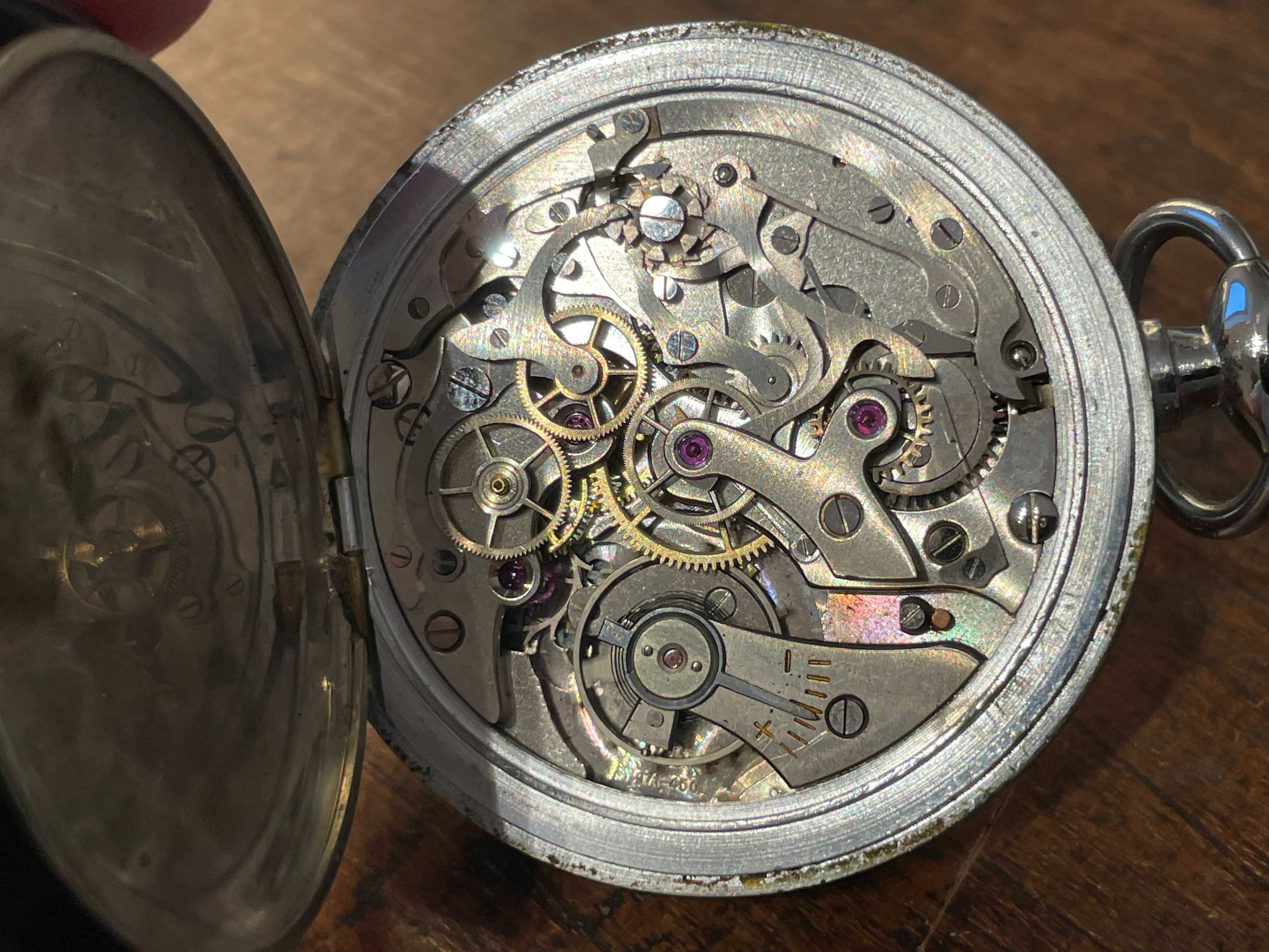Ceas cronometru cronograph unital 45c leonidas heuer vintage colectie