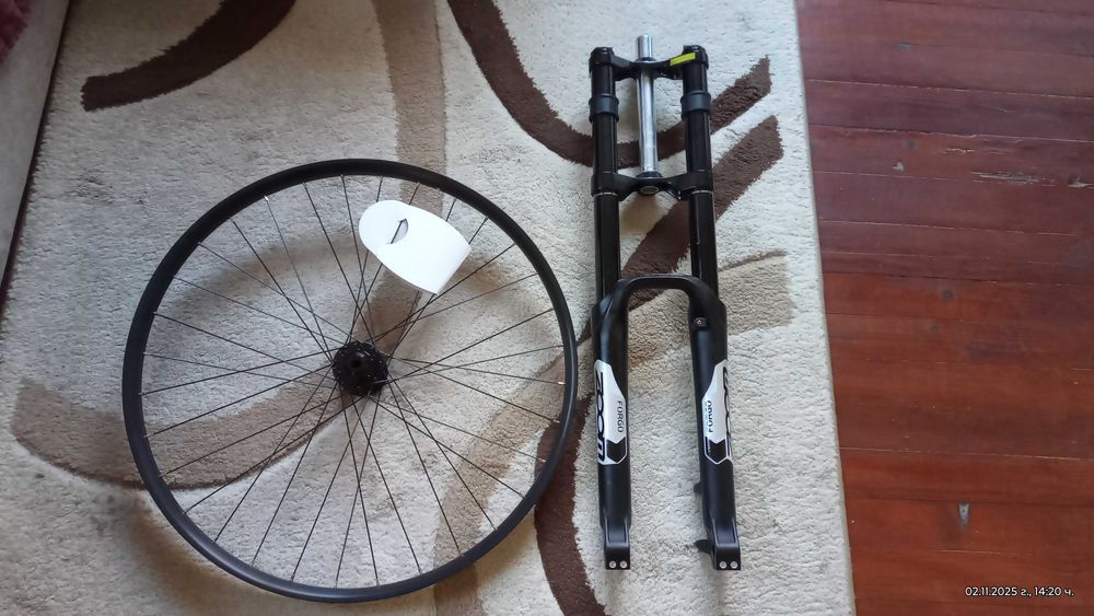 Нова вилка и предна капла за велосипед