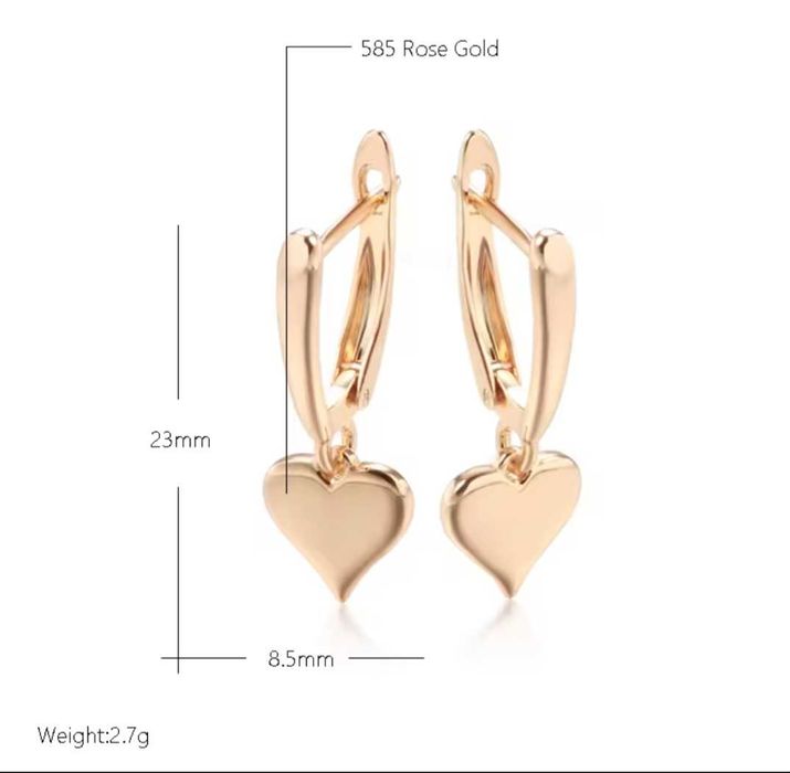 GP6, cercei placati aur 14k,incuietoare sigura, deosebiti