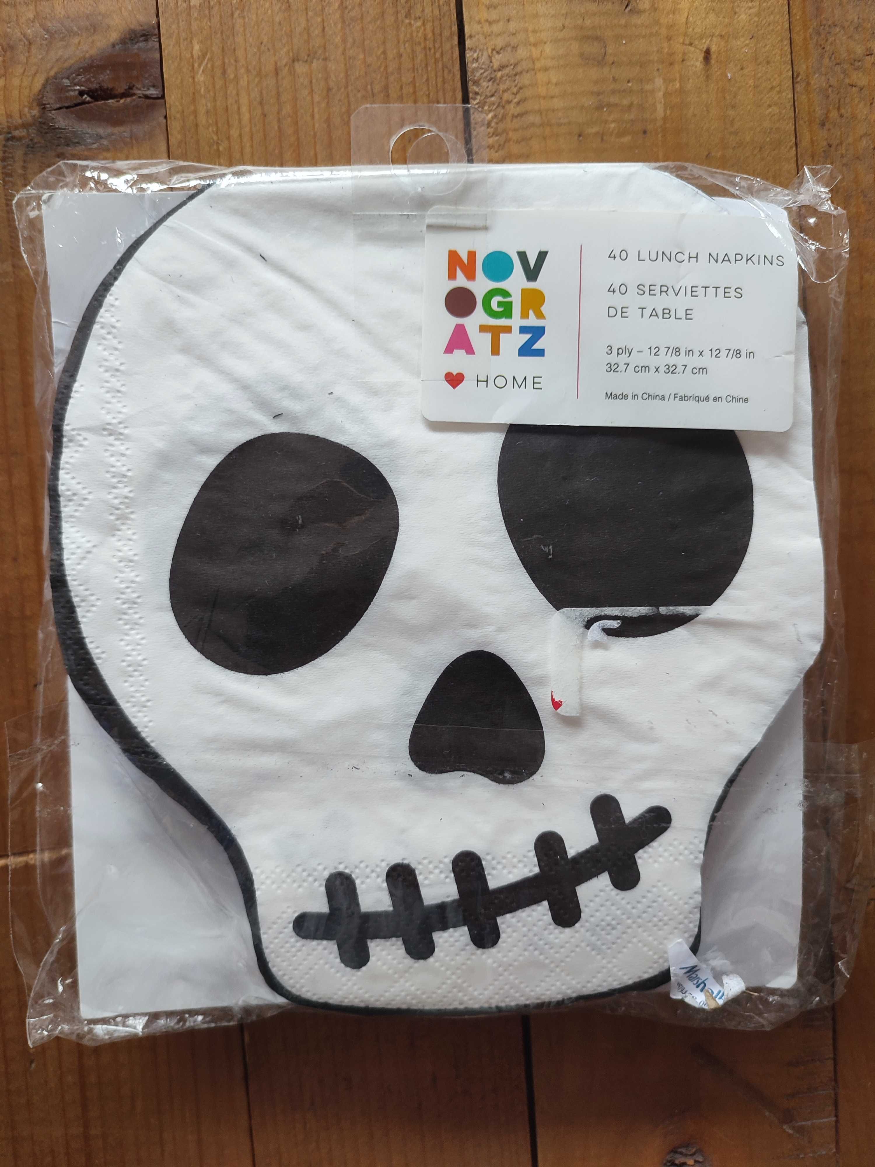 Салфетки skull 40pcs