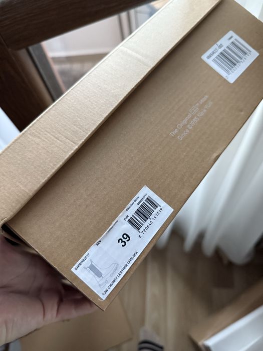 Tommy Jeans Chunky Leather Chelsea cizme dama cu platforma albe 39 noi