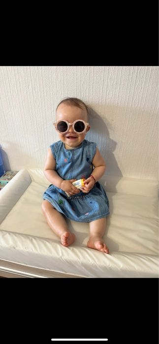 Лот от рокли за момиченце от 7 месеци до годинка