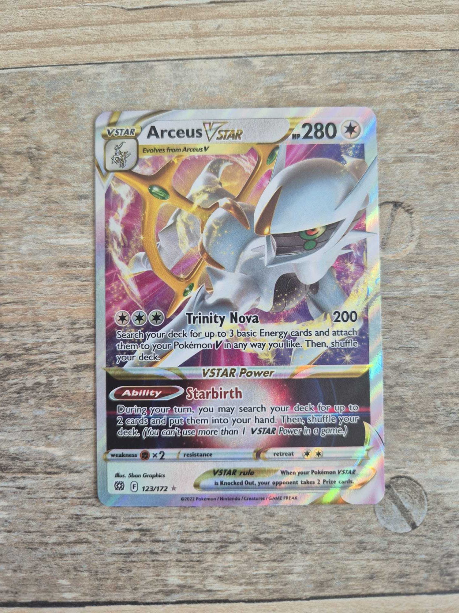 Cartonas Pokemon Arceus v star de schimb