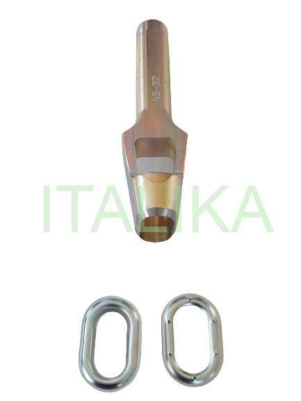 Capse Ovale 42mmx22mm Zincate Metalice Folie Transparenta Terasa