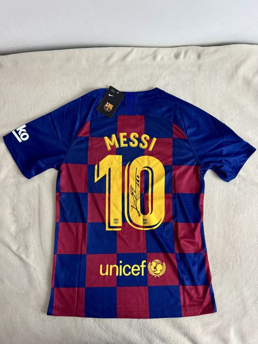 Tricou semnatura Messi Barcelona