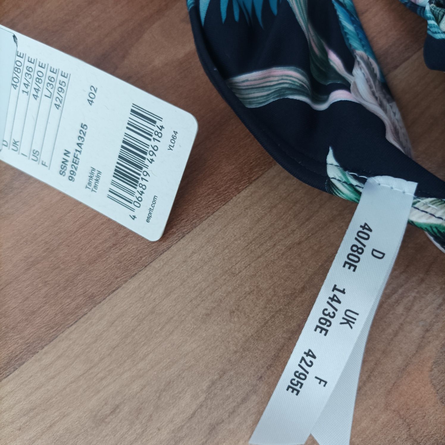 Esprit /Oneill 36B/C  висока талия нов оригинален бански