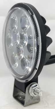 Proiector auto cu 9 LED-uri, 12V-24V/13W - lumina alb/rece