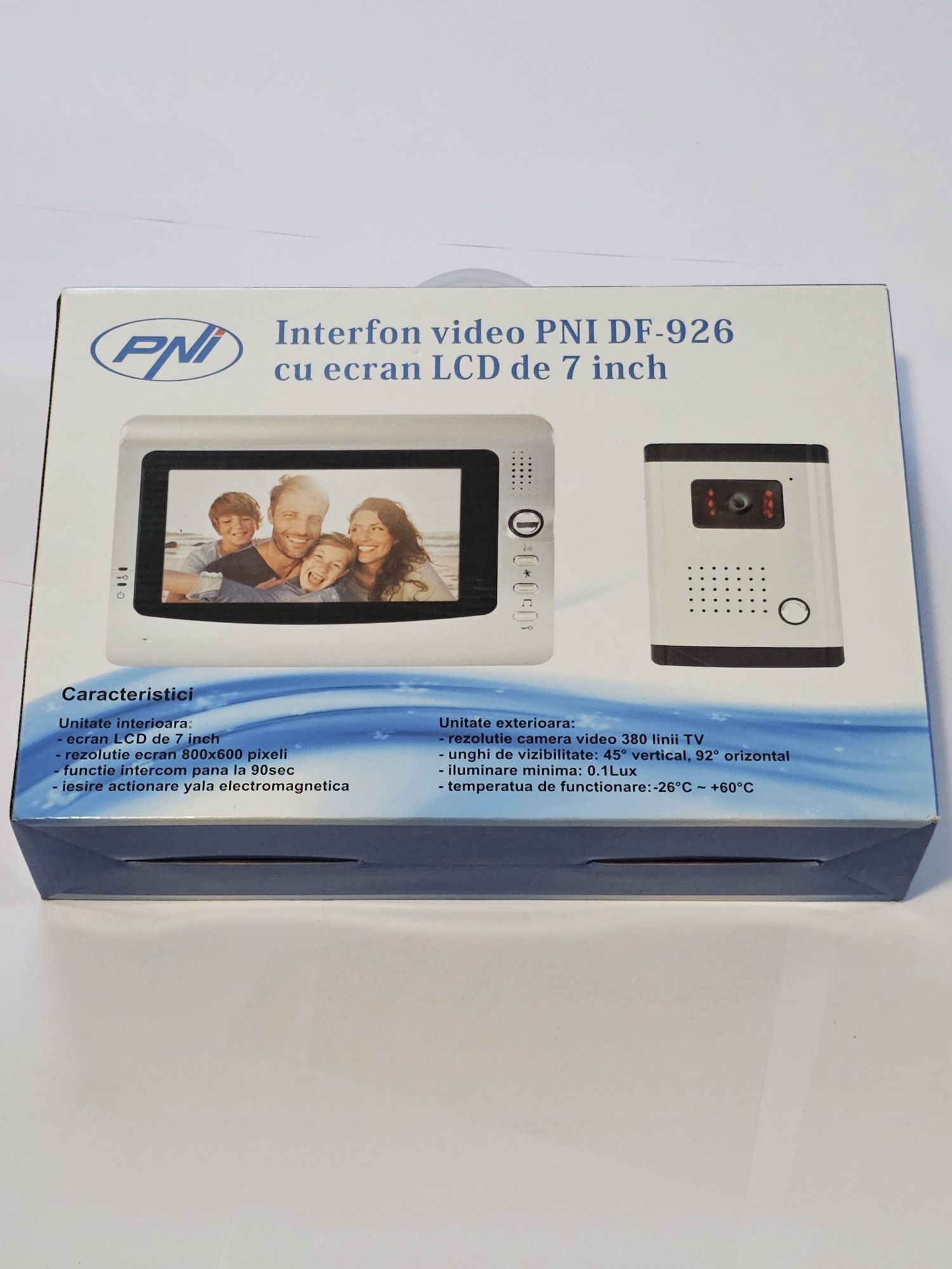 Interfon video PNI DF-926 cu 1 monitor, ecran LCD 7 inch (nou)