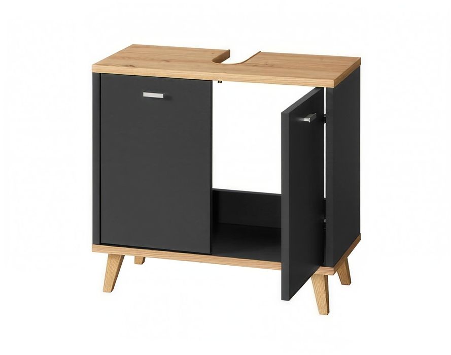 Шкаф за мивка с отвор за сифон