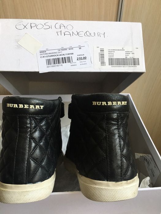 Детски кожени обувки BURBERRY